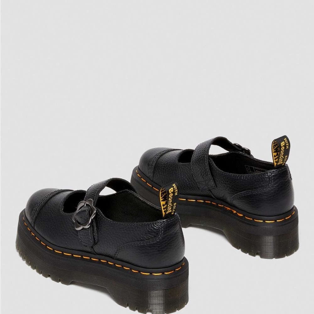 Dr. Martens Black Platform Mary Jane Shoes - Picture 3 of 11